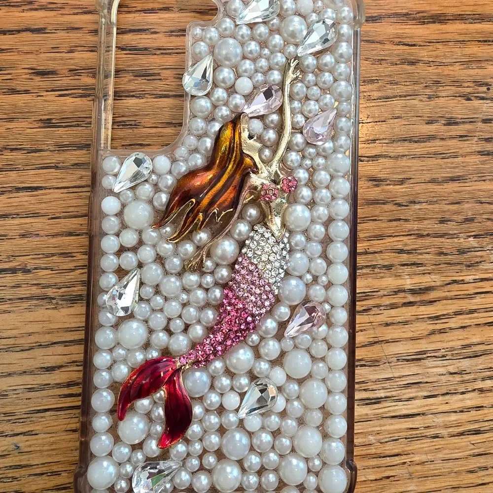 Mermaid Pearl Phone Case - Pink and Gold For Samsung Galaxy S22